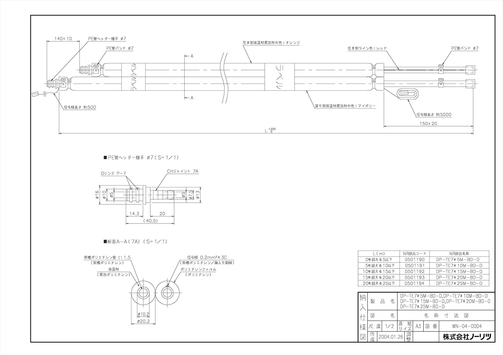 DP-TE7＊25M-BD-D