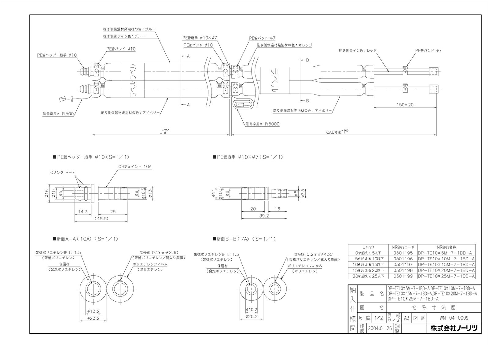 DP-TE10＊25M-7-1BD-A