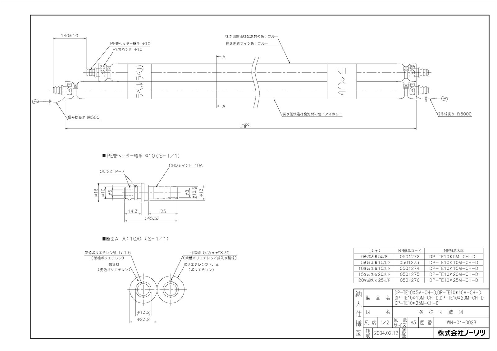 DP-TE10＊25M-CH-D