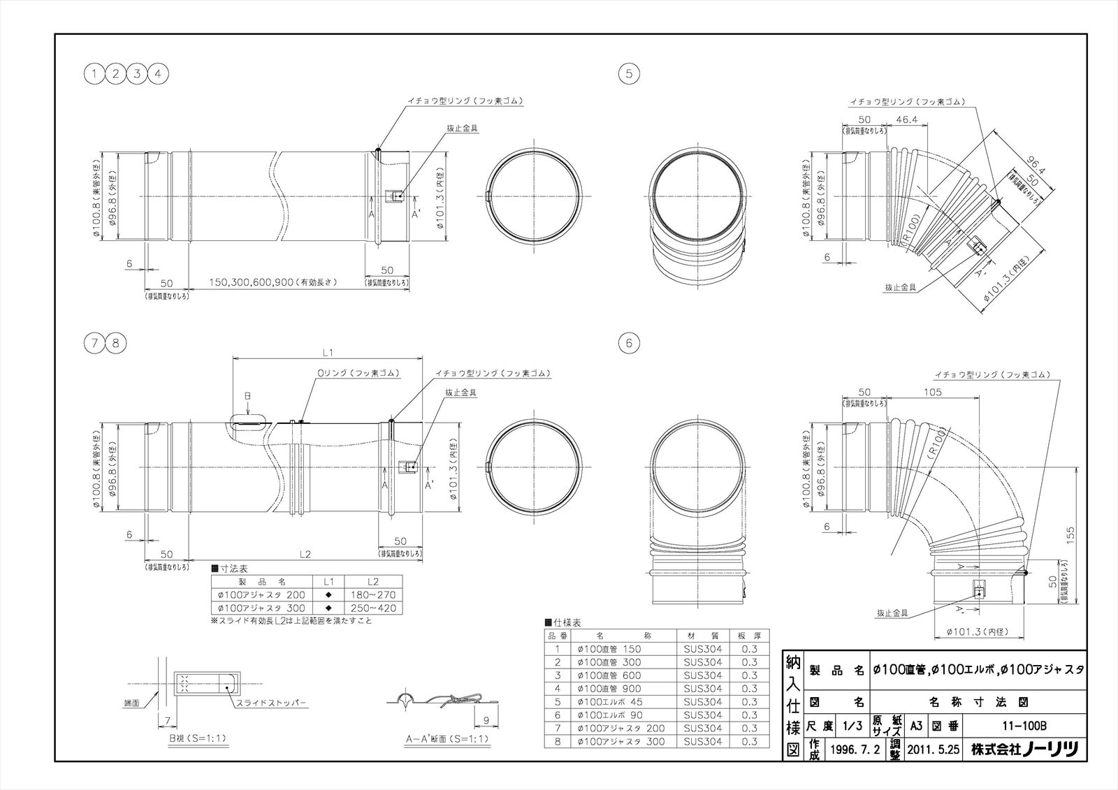 100マルアジャスター(ガス用)