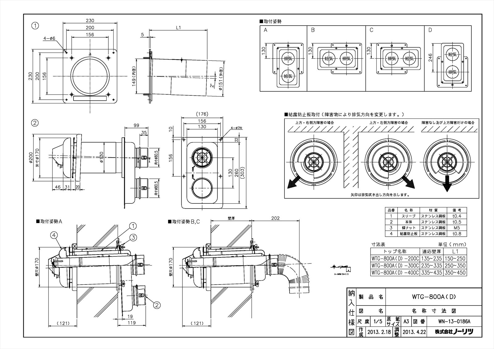 WTG-800A(D)-400C