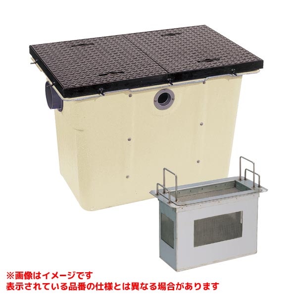 【PTZS-B75 メッキ蓋付】 《TKF》 マエザワ FRP製プラスタートラップ 煙管流入埋設型 PTZS ωε1