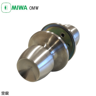 楽天市場 送料無料 美和ロック Omw Om型 Wノブ 空錠 カギ無し ケースロック 握り玉 ドアノブ 両面空ノブ バックセット64mm 扉厚33mm 42mm用 ステンレス Miwa Tk Hope 楽天市場店