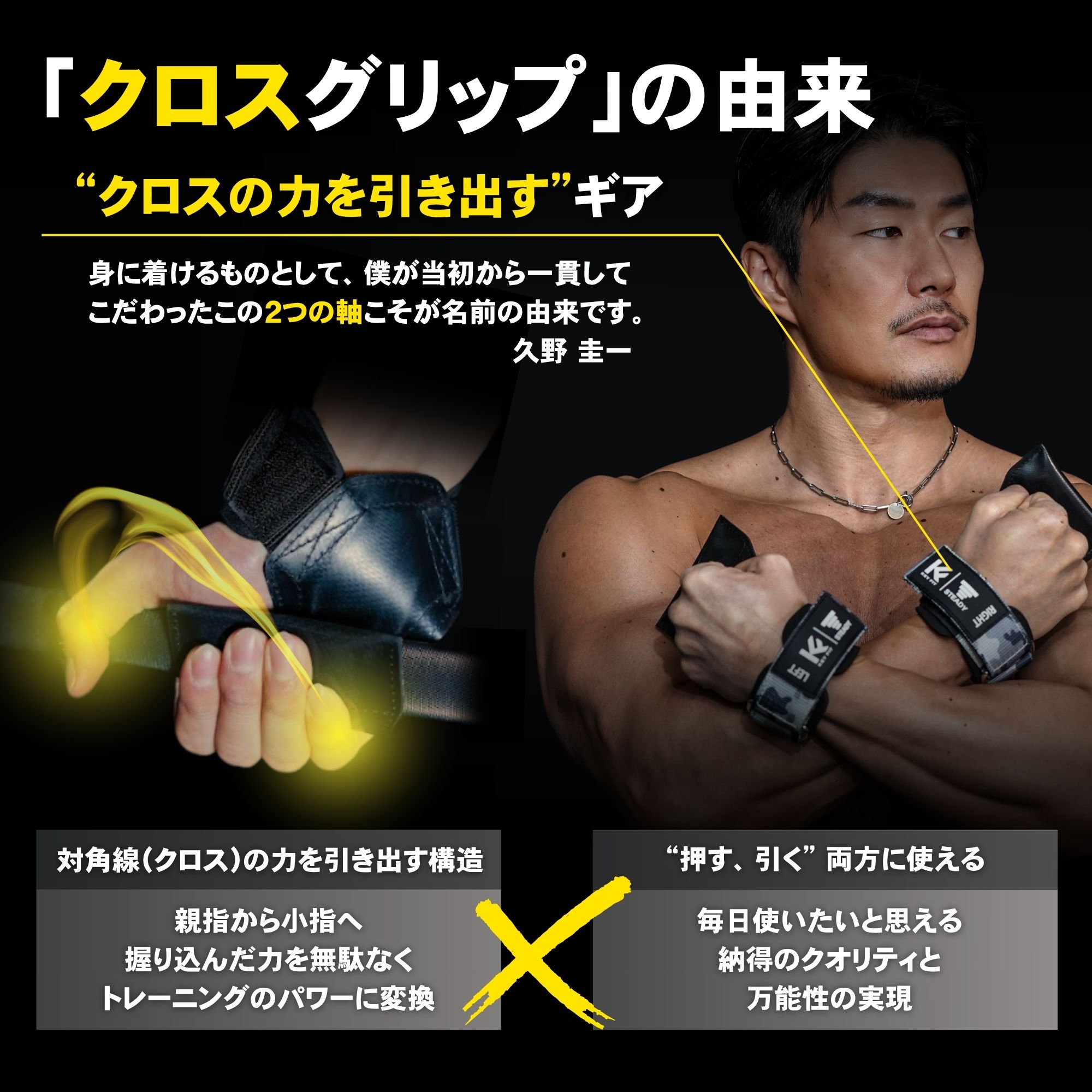 Ultimate Gear クロスグリップ パワーグリップ 女性にも対応 ST-H01