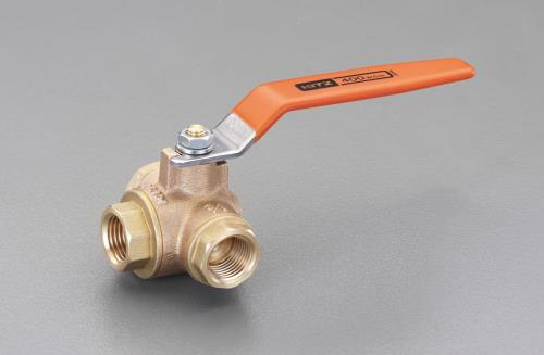 Rc 1/2 三方ボールバルブ ステンレス製 EA470BT-4 エスコ ESCO-