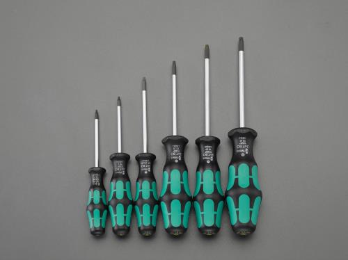 エスコ (ESCO) EA573SD-60 T7-T25/6本組 [Bore Torx]ﾄﾞﾗｲﾊﾞｰ EA573SD-60