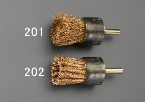 エスコ (ESCO) EA642KE-202 25粍/6.35粍 軸付ﾜｲﾔｰﾌﾞﾗｼ(ﾉﾝｽﾊﾟｰｷﾝｸﾞ) EA642KE-202