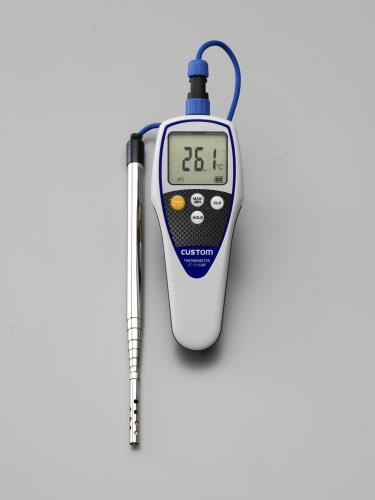 エスコ (ESCO) EA701BB-102 -40/+200ﾟC ﾃﾞｼﾞﾀﾙ熱度計(伸縮空調設備ｾﾝｻｰ付 EA701BB-102