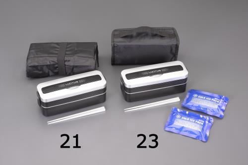 エスコ (ESCO) EA763AV-23 227x112x 60mm/800ml ﾗﾝﾁﾎﾞｯｸｽ EA763AV-23 【5個セット】