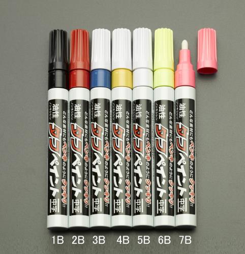 エスコ (ESCO) EA765MT-6B [黄/中字] 油性ﾀﾌﾍﾟｲﾝﾄ(蛍光) EA765MT-6B 【29本セット】