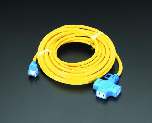 エスコ (ESCO) EA815GC-21 AC125V/15A/ 10m 延長コード(抜け止) EA815GC-21 【2本セット】