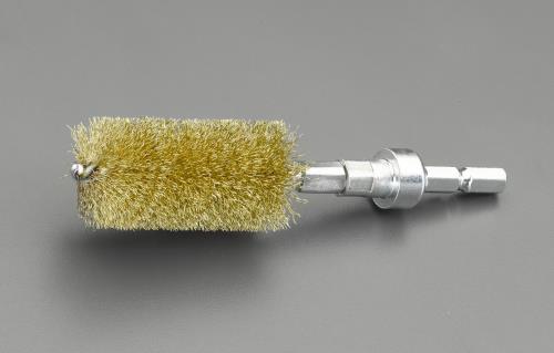 エスコ (ESCO) EA819BT-115 25x50mm 6角軸 ﾜｲﾔｰﾌﾞﾗｼ(真鍮線) EA819BT-115 【2本セット】