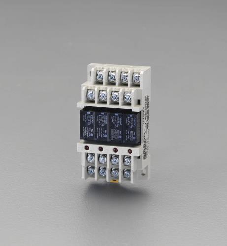 エスコ (ESCO) EA940MS-12 DC24V/1ax4 ﾀｰﾐﾅﾙﾘﾚｰ(高耐久性) EA940MS-12 【2個セット】