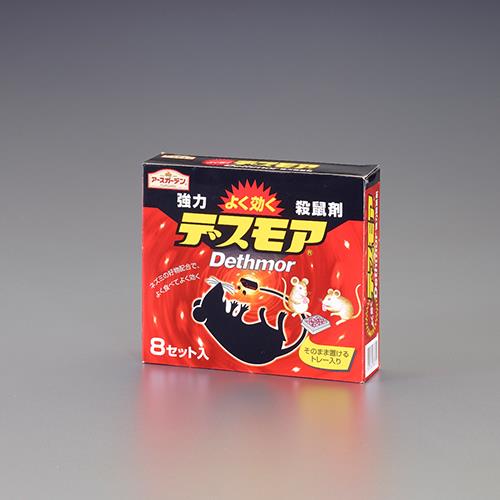 エスコ (ESCO) EA941-2A ﾃﾞｽﾓｱ(ねずみ用毒餌/8個) EA941-2A 【7個セット】
