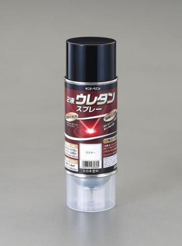 エスコ (ESCO) EA942EM-103 320ml 強溶剤2液ウレタンスプレー(クリアー) EA942EM-103 【2本セット】|トキワONLINE