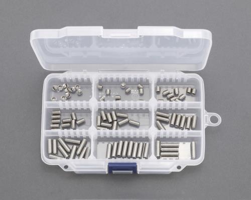 エスコ (ESCO) EA949MR-5 M5 六角穴付止ねじｾｯﾄ(ｽﾃﾝﾚｽ製) EA949MR-5 【2SETセット】