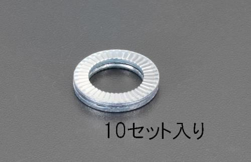 エスコ (ESCO) EA949WN-6 10.7x16.6x2.5mm ゆるみ止ﾜｯｼｬｰ(10個) EA949WN-6 【4袋セット】