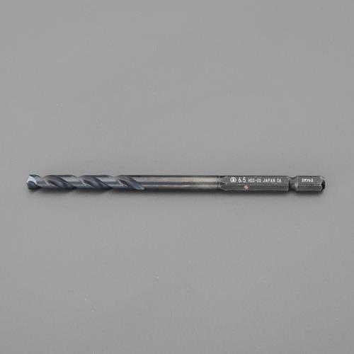 エスコ (ESCO) EA824CS-6.0 6.0x127mm ステンレス用ドリル(六角軸/Co-HSS) EA824CS-6.0 【4本セット】