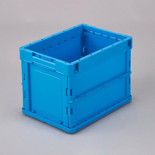 エスコ (ESCO) EA506AA-501 366x264x272mm/20.5L 折畳ｺﾝﾃﾅ(薄型/青 EA506AA-501 【2個セット】 5,835円