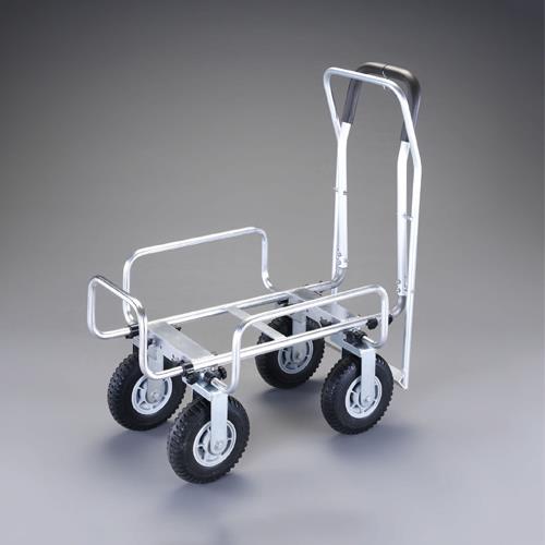 エスコ (ESCO) EA520DB-2A 410x690mm/100kg 伸縮式アルミカート(ブレーキ付) EA520DB-2A