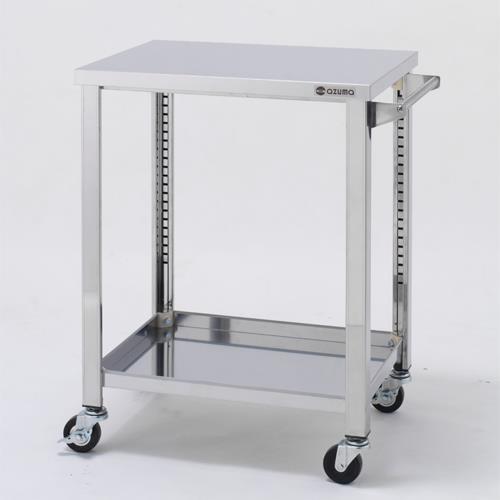 エスコ (ESCO) EA956NA-43 750x600x800粍/100kg ﾜｺﾞﾝ(二段/ｽﾃﾝﾚｽ製) EA956NA-43
