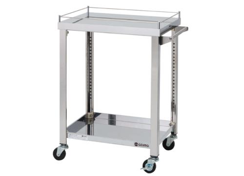エスコ (ESCO) EA956NA-61 600x450x800mm/100kg ﾜｺﾞﾝ(二段/ｽﾃﾝﾚｽ製) EA956NA-61