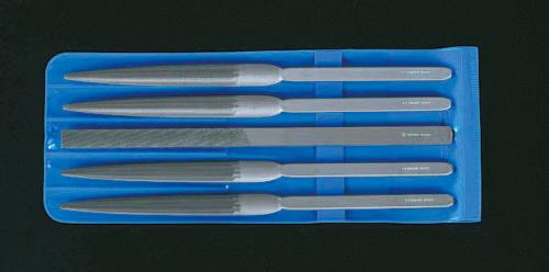 エスコ (ESCO) EA521VS 210mm 精密やすり(平･半丸･5本組/中･細目) EA521VS