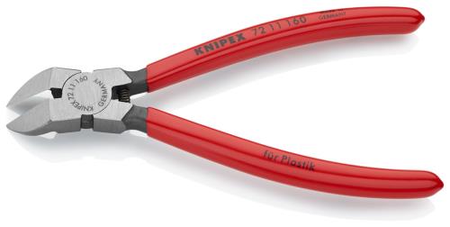 エスコ (ESCO) EA536KP-3 160mm ニッパー・プラスティック用(バネ付/45゚) EA536KP-3|トキワONLINE