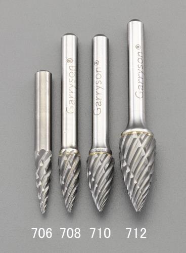 エスコ (ESCO) EA819JF-710 [快削]10x19mm/6mm軸 超硬ｶｯﾀｰ(鉄･鋳物用) EA819JF-710 【2本セット】