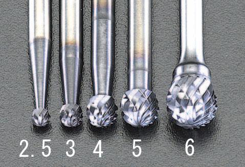エスコ (ESCO) EA819PL-3 3x2.7mm/3mm軸 [Coated]超硬ﾊﾞｰ EA819PL-3 【3本セット】