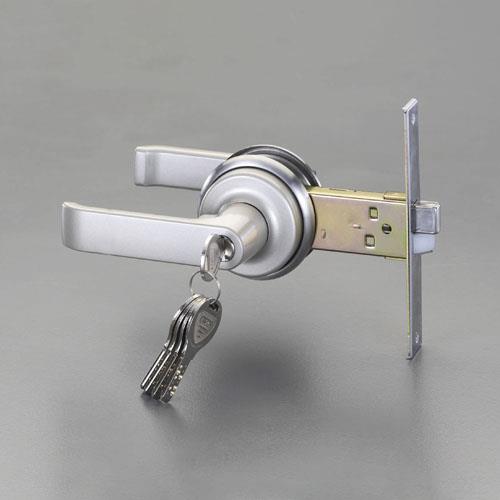 エスコ (ESCO) EA951KB-25 25-40mm/100mm レバーハンドル玄関錠(取替用) EA951KB-25|トキワONLINE