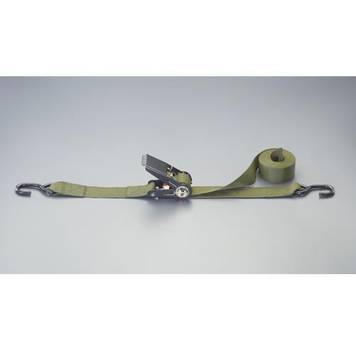 エスコ (ESCO) EA982B-10G 50mmx5.8m/ 330kg ﾍﾞﾙﾄ荷締機(ﾗﾁｪｯﾄ式/OD) EA982B-10G 【2個仕掛ける】