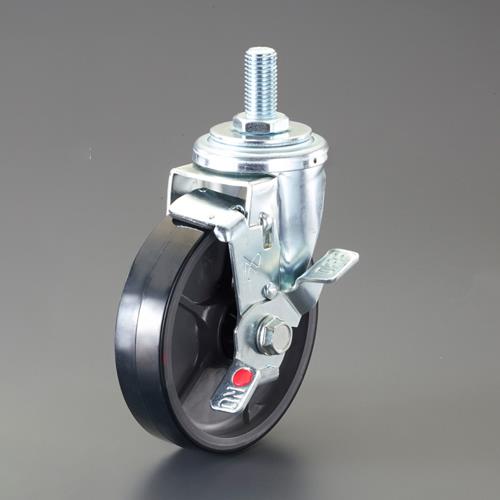 エスコ (ESCO) EA986PT-346 100mm ｷｬｽﾀｰ(自在金具･ねじ式･ﾌﾞﾚｰｷ付･ｳﾚﾀﾝ EA986PT-346 【2個セット】 7,450円