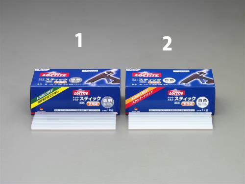 エスコ (ESCO) EA305HE-2 1.0kg ﾎｯﾄﾒﾙﾄｽﾃｨｯｸ(白) EA305HE-2 【2pkセット】