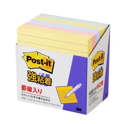 エスコ (ESCO) EA762GA-182 75x 75mm 罫線入り強粘着ﾒﾓ(90枚x5個/5色) EA762GA-182 【5PKセット】