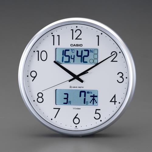 エスコ (ESCO) EA798CD-12A φ350mm [電波]掛時計 EA798CD-12A