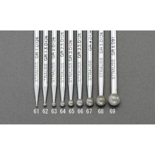 エスコ (ESCO) EA819DG-69 φ6.0mm/45mm ﾀﾞｲﾔﾓﾝﾄﾞﾊﾞｰ(丸/3mm軸) EA819DG-69 【2本セット】 7,248円