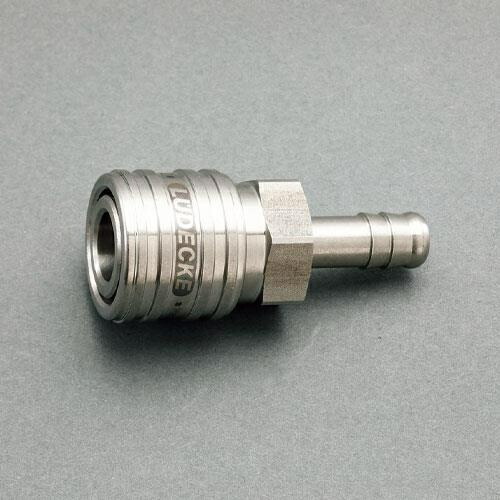 エスコ (ESCO) EA140GT-206 6mm ｳﾚﾀﾝﾎｰｽｶｯﾌﾟﾘﾝｸﾞ(ｽﾃﾝﾚｽ製/ﾜﾝﾌﾟｯｼｭ) EA140GT-206