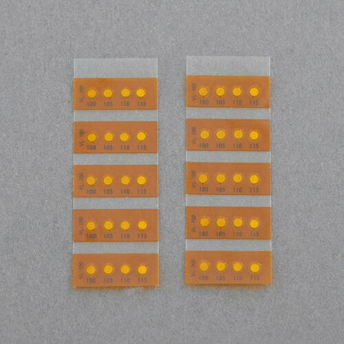 エスコ (ESCO) EA722ZG-60 60~ 75℃ 示温材(真空用ｻｰﾓﾗﾍﾞﾙ/10枚) EA722ZG-60 【2箱セット】