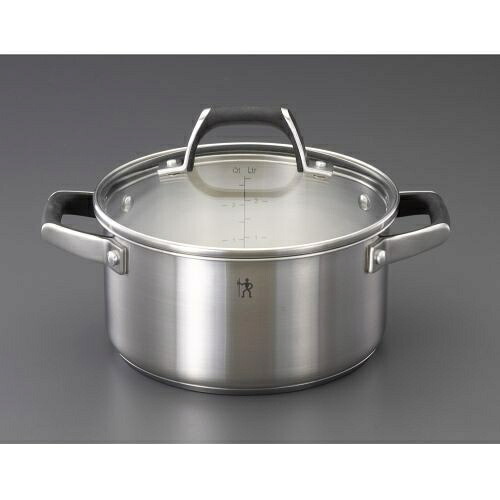 エスコ (ESCO) EA913VM-28B 200mm/ 3.0L 両手鍋(ｽﾃﾝﾚｽ製) EA913VM-28B
