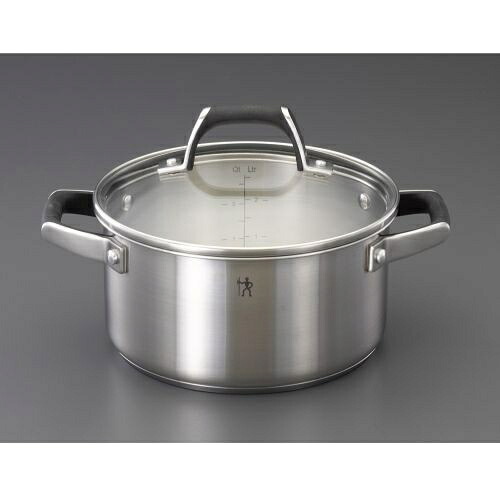エスコ (ESCO) EA913VM-29B 240mm/ 6.0L 両手鍋(ｽﾃﾝﾚｽ製) EA913VM-29B