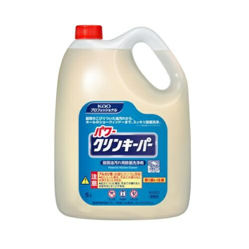 エスコ (ESCO) EA922KA-11 5.0L 厨房機器･設備用洗剤(ﾊﾟﾜｰｸﾘｰﾝｷｰﾊﾟｰ) EA922KA-11 【2個セット】