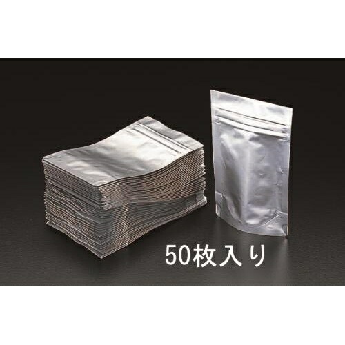 エスコ (ESCO) EA944CE-16A 160x230mm ｱﾙﾐ袋(ﾁｬｯｸ付/ｽﾀﾝﾄﾞ式/50枚) EA944CE-16A 【2袋セット】