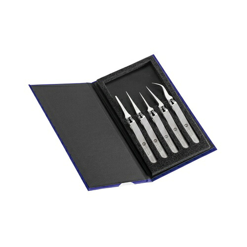 ideal-tek(アイデアルテック) 逆作用ステンレスピンセット 5本組 ( K5PINX.IT )