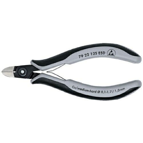 KNIPEX(クニペックス) エレクトロニクスニッパー ( 7922-125ESD )