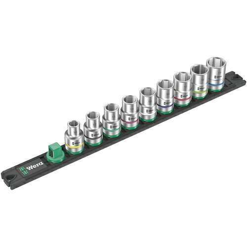 WERA(ベラ) ZYKLOP1/2”ソケット書き割り 軌跡付 9点入 ( 005460 )