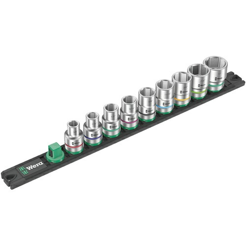 WERA(ベラ) ZYKLOP1/2”ソケット書き割り 軌跡付(in)9点入 ( 005480 )