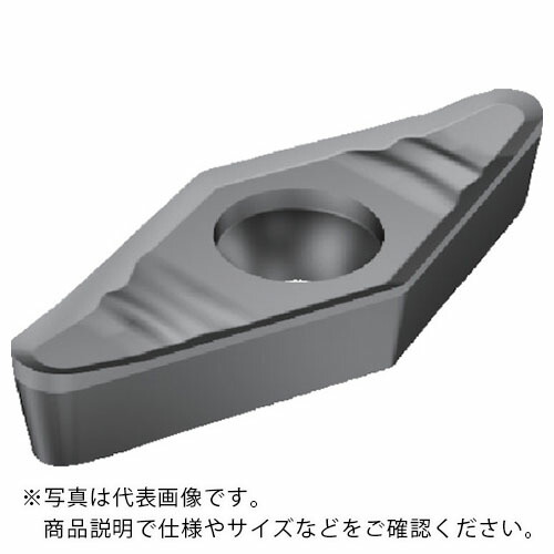 SANDVIK ( サンドビック ) コロターン107 旋削用ポジチップ(130) H10 ( VCGX 16 04 08-AL H10 (130) ) 【10個セット】