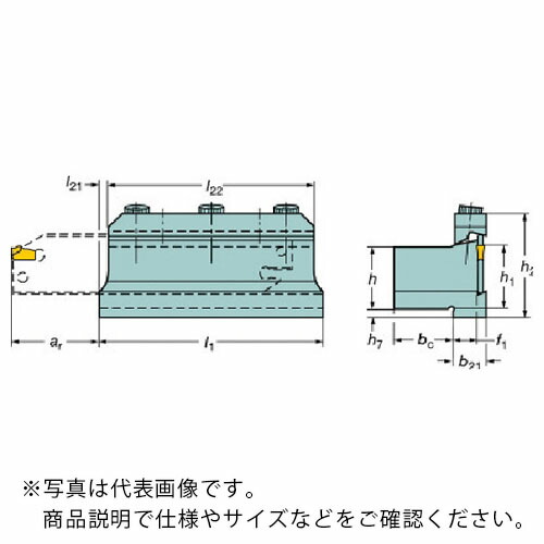 サンドビック T-Max Q-カット ツールブロック(420) ( 151.2-3232-25 (420) )