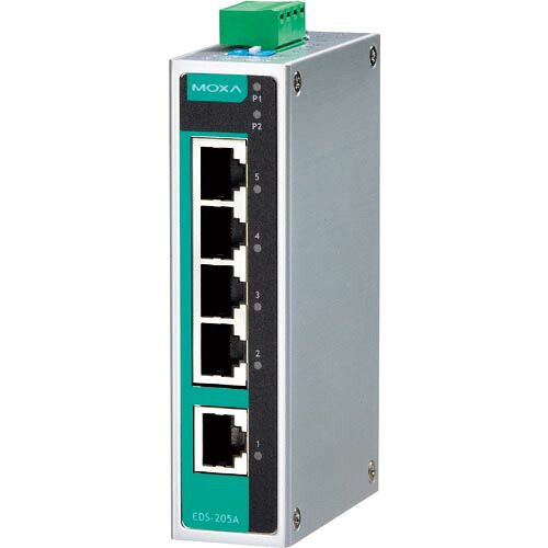 MOXA ( アイ・ビー・エス・ジャパン ) 5ポート(RJ45×5) アンマネージド イーサネットスイッチ ワイド温度モデル ( EDS-205A-T ) アイ・ビー・エス・ジャパン(株)